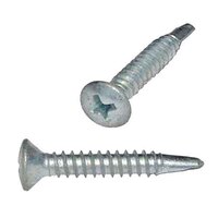 OPTEK81 #8 X 1" Oval Head, Phillips, Self-Drilling Screw, Zinc